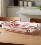 Assadeira Funda de Vidro Retangular Com Alça 5 L - Biona