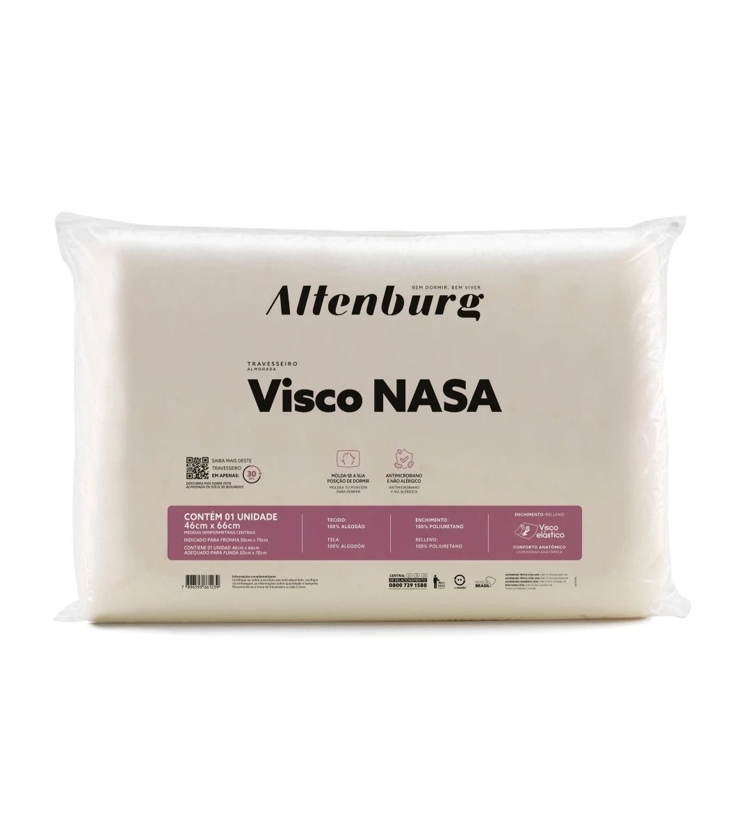 Travesseiro Viscoelástico Nasa - Altenburg