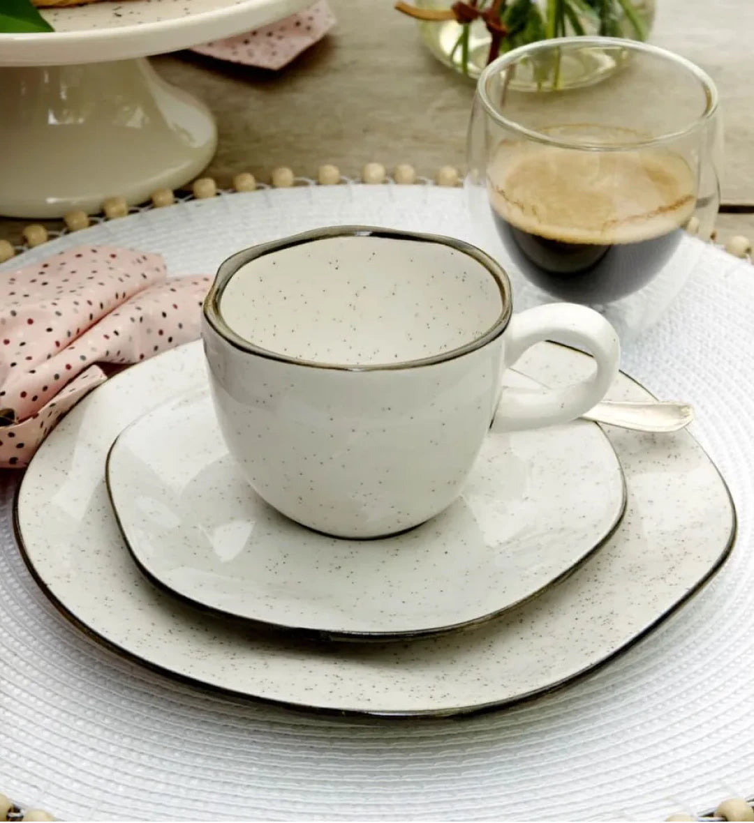 Xícara com Pires de 220ml Ryo Maresia - Oxford